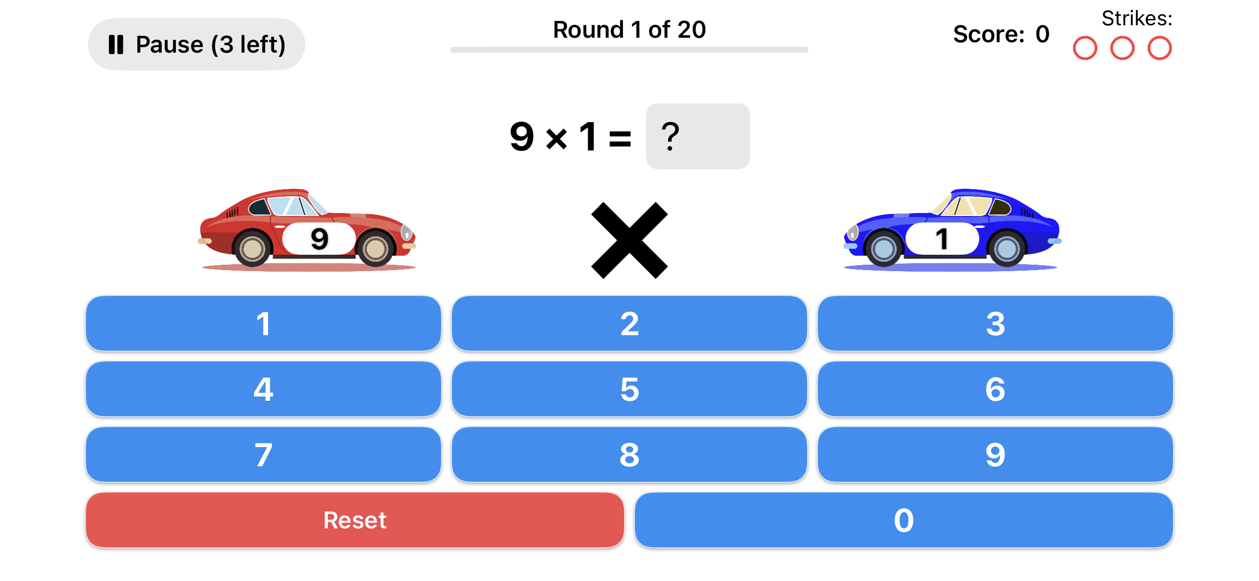 Math Mishaps gameplay screenshot